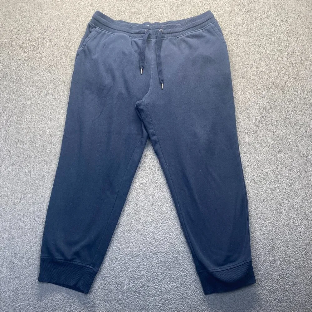Orvis Pants Mens Size XL Blue Fleece Pockets Jogger Performance Gym Sweatpants
